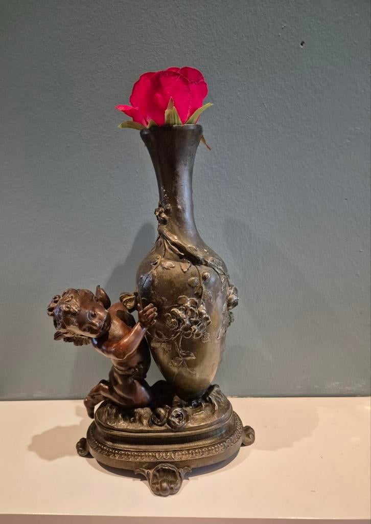 Antieke vaas art nouveau stijl, Verzenden