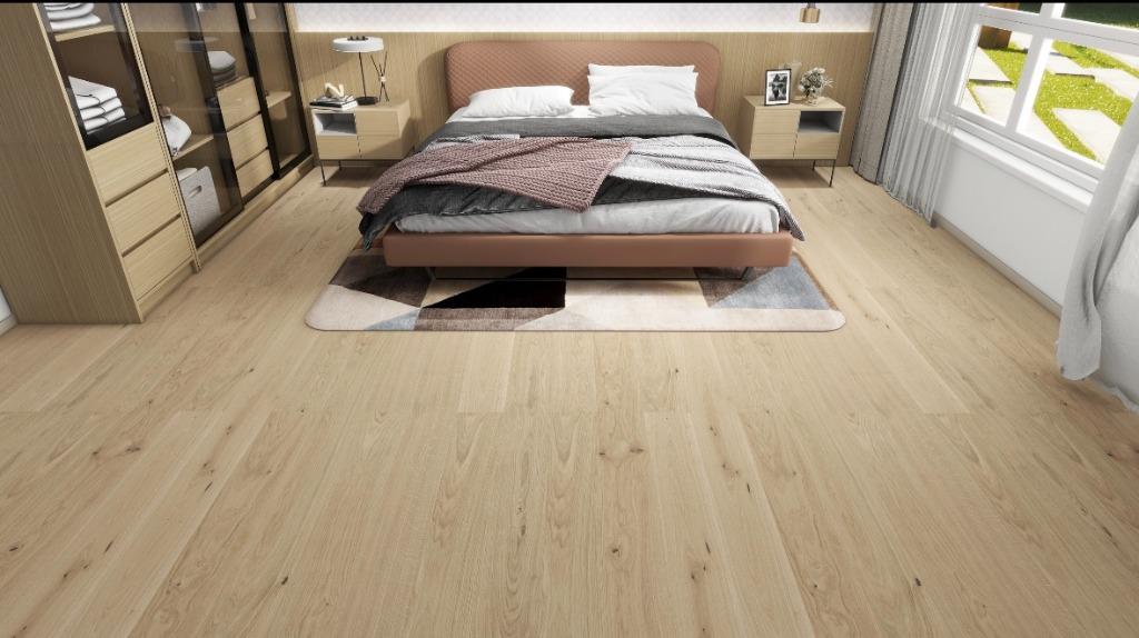 Eiken vloeren op onderlaag kalksteen  SPC nieuw product, Natuursteeninfo BV, Nieuw, 10 m² of meer, Natuursteeninfo BV