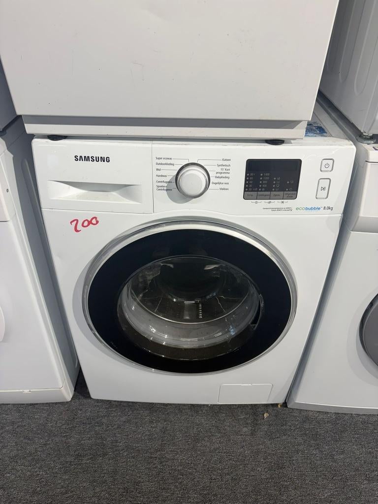 Samsung wasmachine - schoon - garantie, Gebruikt, Ophalen of Verzenden, Voorlader, 85 tot 90 cm