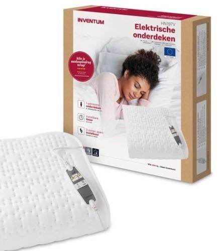 Nieuw elektrische deken Inventum HN197V, 1 persoons 160x80cm, Eenpersoons, Wit, Overige typen, Nieuw