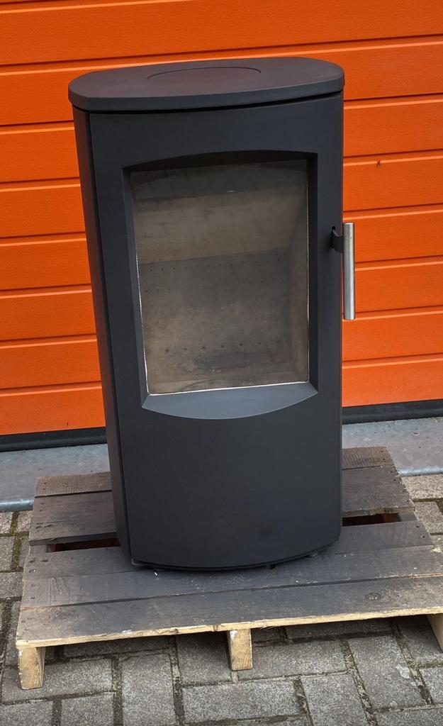 Gebruikte Heta Scanline houtkachel 5 kW, Huis en Inrichting, Ophalen, Gebruikt, Houtkachel, Vrijstaand