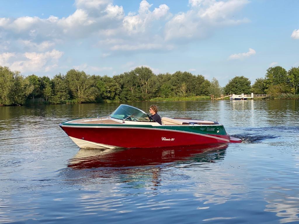 Quicksilver Classic 20 4.3 MPI Mercruiser (retro Riva Boesch, Watersport en Boten, Speedboten, Gebruikt, Benzine, 200 pk of meer