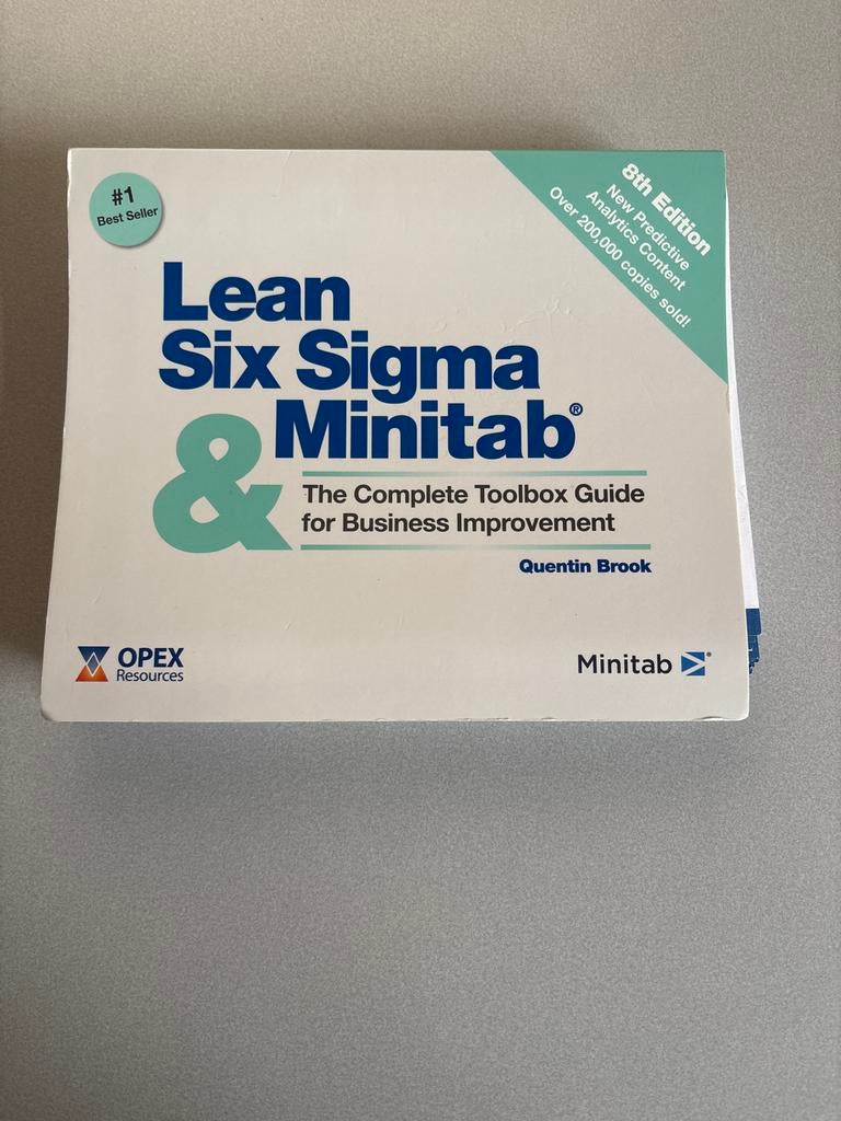 Lean Sigma & Minitab: Complete Toolbox Guide, Boeken, Ophalen of Verzenden, Zo goed als nieuw, Management