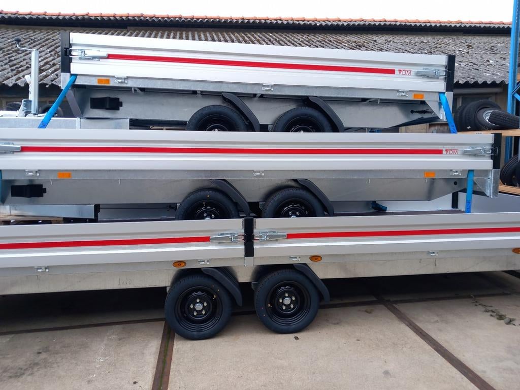plateau's geremd 1500 kg tot 3500 kg/264 cm 614 cm va € 2500, Auto diversen, Ophalen, 7396 BH, Nieuw, Hulleman