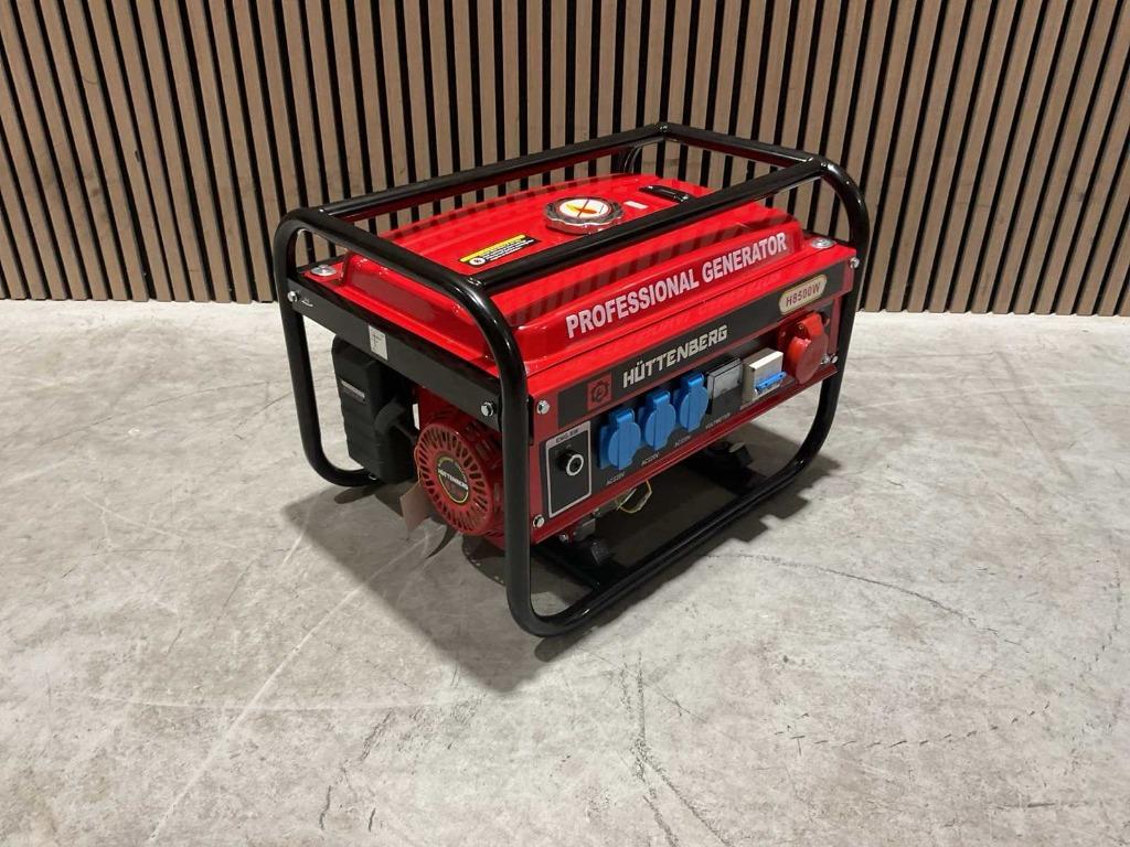 Huttenberg H8500W Stroomgenerator‼️, Ophalen, Nieuw, Minder dan 5 kVA, Benzine