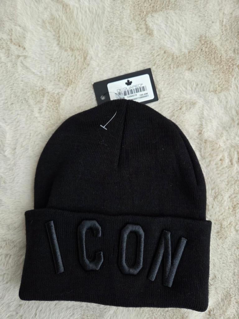 Dsquared2 Icon Muts - Nieuw Zwart One Size, Kleding | Heren, Hoeden en Petten, Dsquared2, Nieuw, Pet, One size fits all
