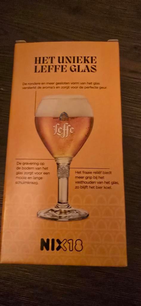 Leffe bierglas, Ophalen of Verzenden, Nieuw, Glas of Glazen, Leffe