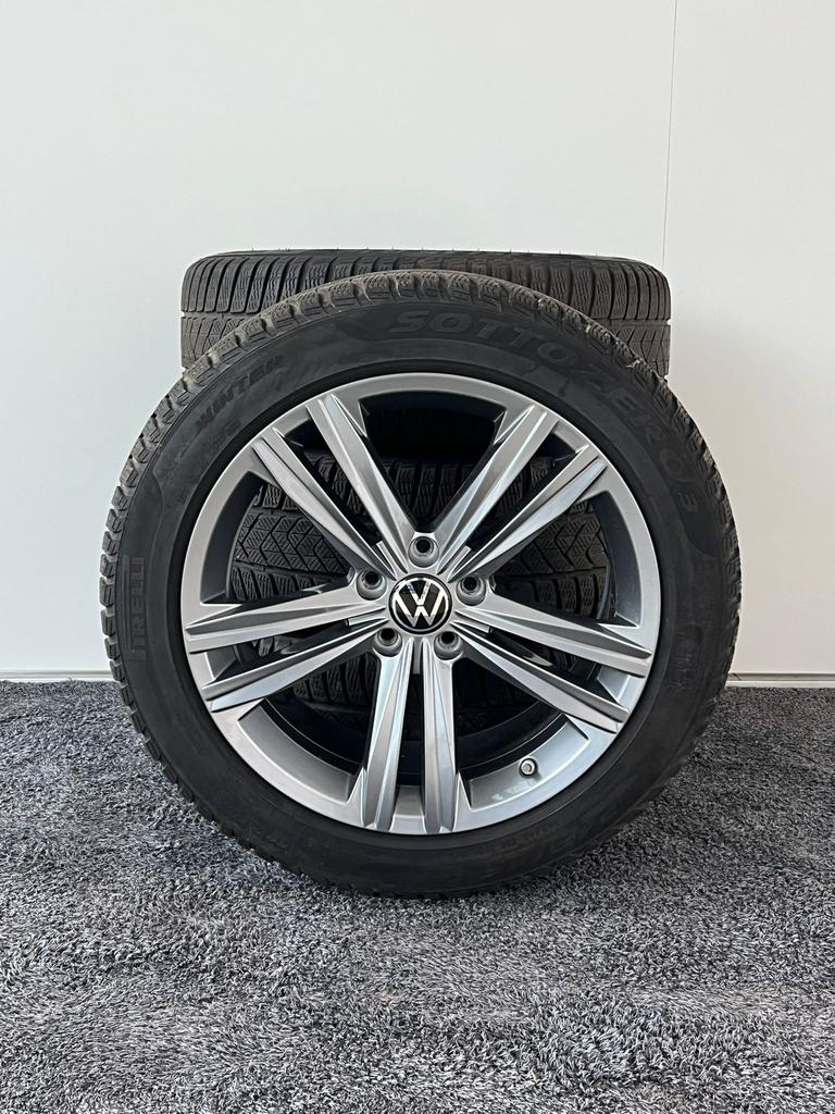 18” Volkswagen Arteon Velgen met winterbanden - Pirelli, Auto-onderdelen, Banden en Velgen, Ophalen, 18 inch, Banden en Velgen