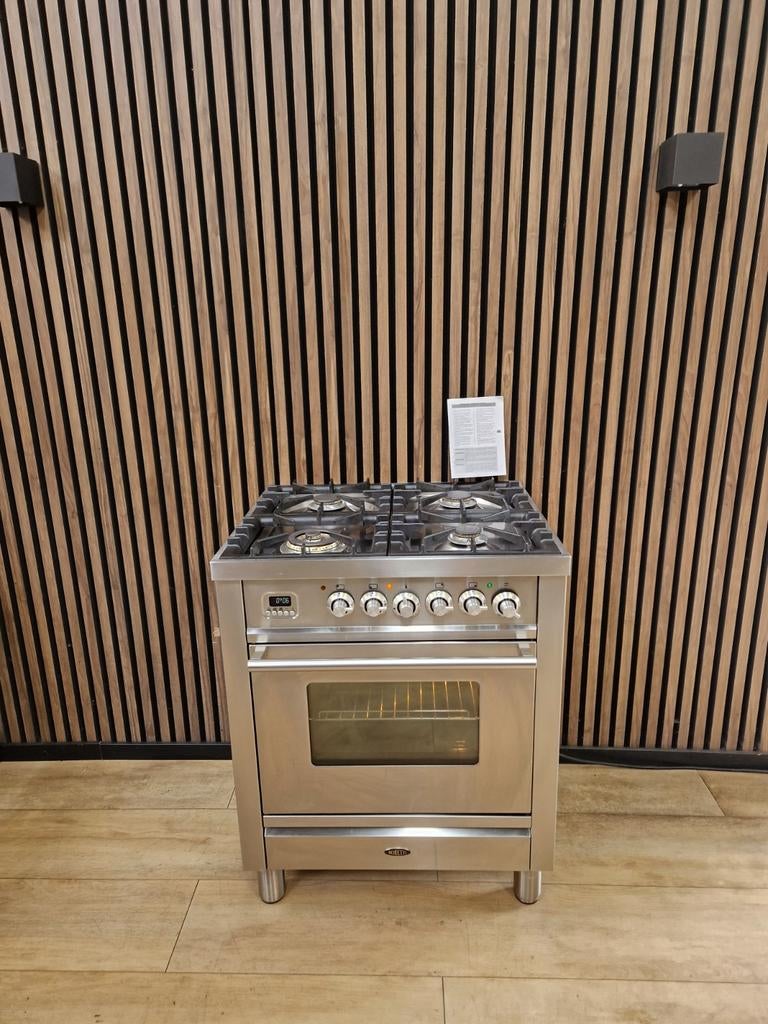 Zeer luxe Rvs Boretti Fornuis 70 cm (Gratis bezorgen), Witgoed en Apparatuur, Fornuizen, Zo goed als nieuw, Vrijstaand, Gas, 4 kookzones