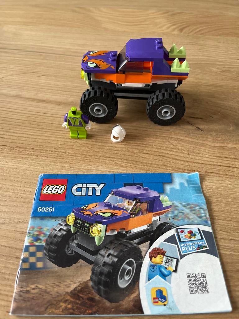 Lego City Monster Truck 60251, Ophalen of Verzenden, Zo goed als nieuw, Complete set, Lego