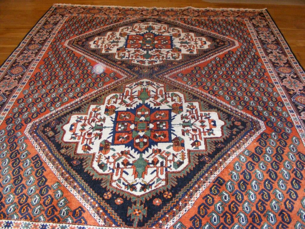 Handgeknoopt Perzisch Tapijt.Senneh iran Maat:1.44X1.78.m, 100 tot 150 cm, Ophalen of Verzenden, Zo goed als nieuw, 150 tot 200 cm