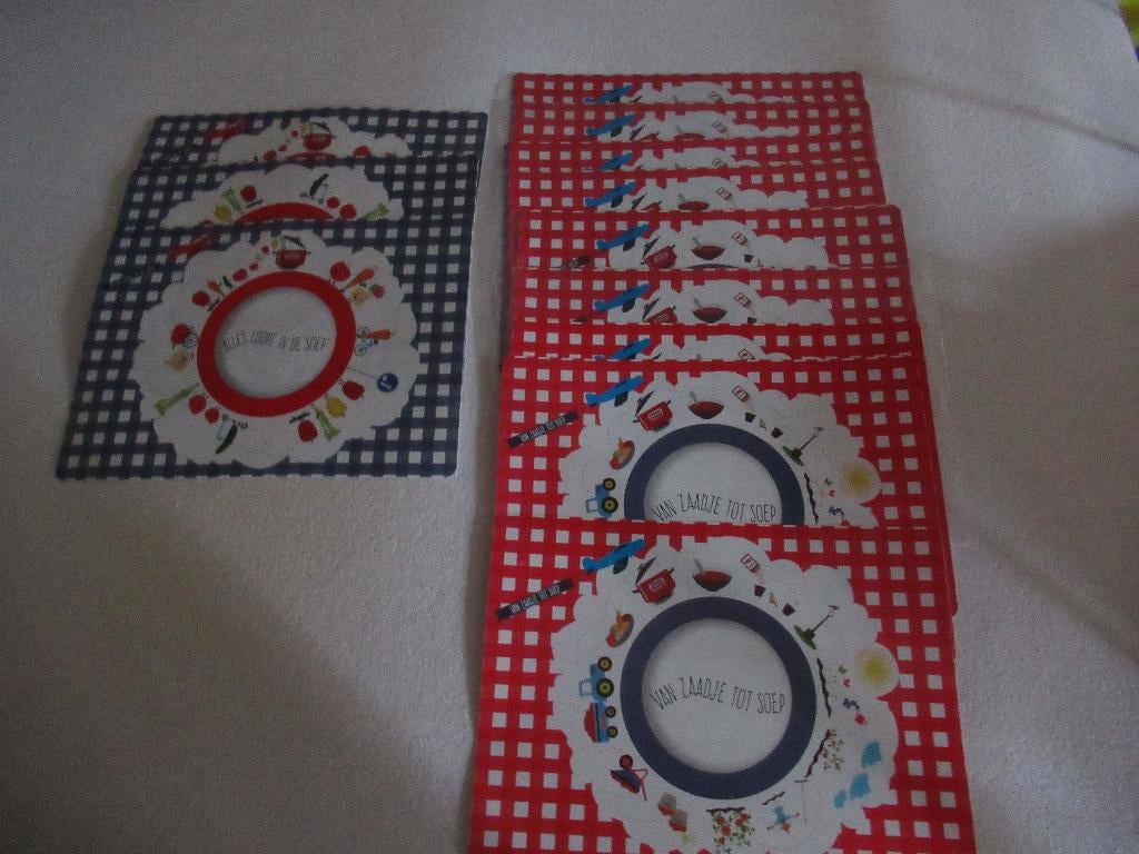12 kunststof PLACEMATS van UNOX, nieuw, Ophalen of Verzenden, Nieuw, Bord