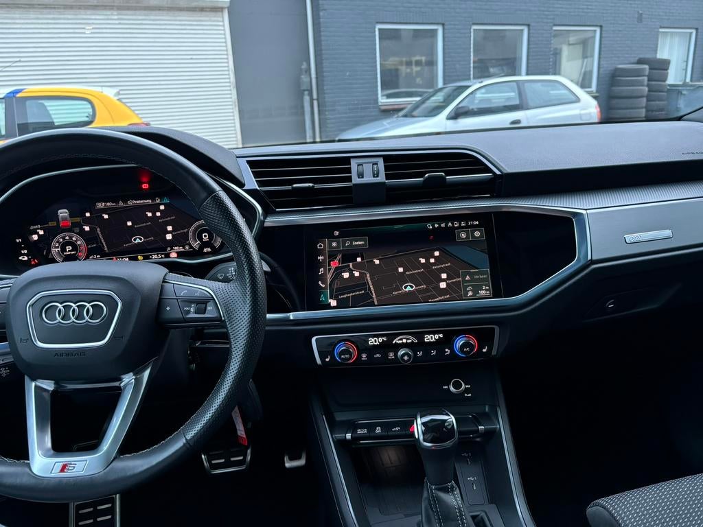 Audi Q3 45 Tfsi e 245pk Phev 2021 Wit PANORAMA DAK S-LINE, Leder en Stof, Wit, Plug-in hybride, Hybride Elektrisch/Benzine