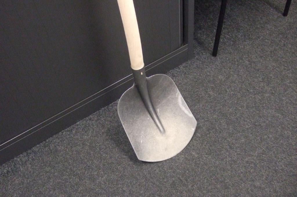 Schep staal met steel, Ophalen, Nieuw, Schop