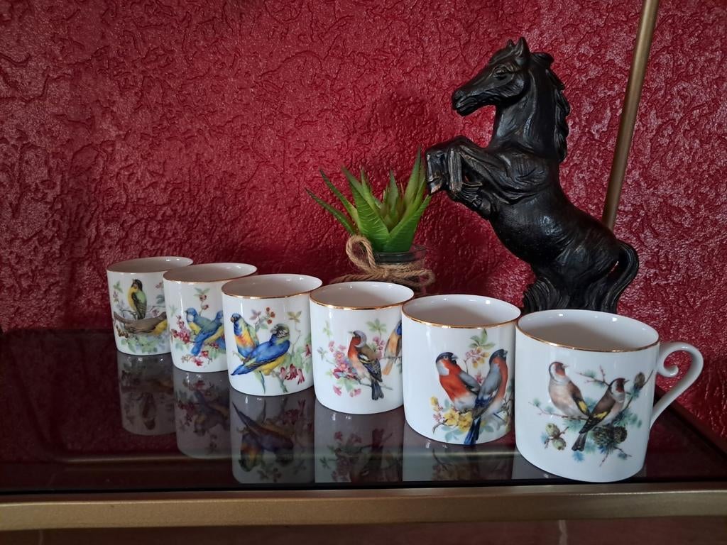 Zeldzame mokkakopjes van Hutschenreuther Tirschenreuth., Antiek en Kunst, Ophalen of Verzenden