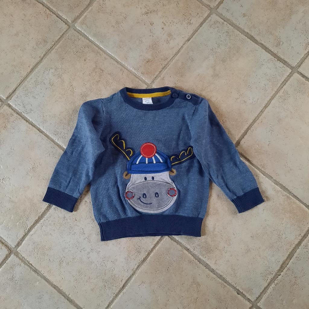 Trui rendier 86 nieuw, Kinderen en Baby's, Babykleding | Maat 86, Ophalen of Verzenden, Nieuw, Jongetje, Truitje of Vestje