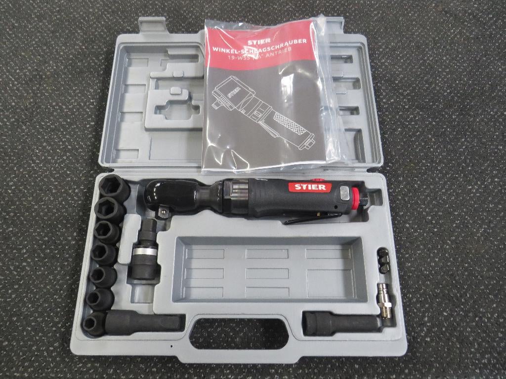 STIER Pneumatische ratelsleutel 1/2" - 14-delige set Nieuw, Nieuw, Zandhaarweg, Ophalen of Verzenden, Stier