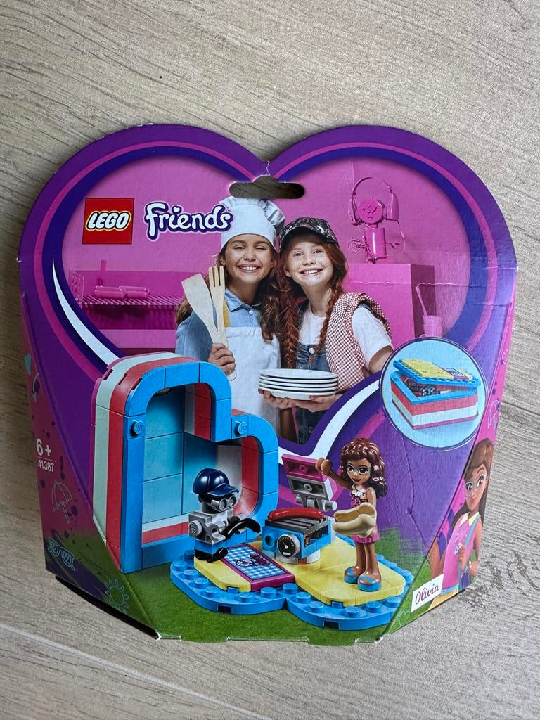 Lego Friends 41387 Olivia's Zomerhartdoos, Ophalen of Verzenden, Zo goed als nieuw, Complete set, Lego