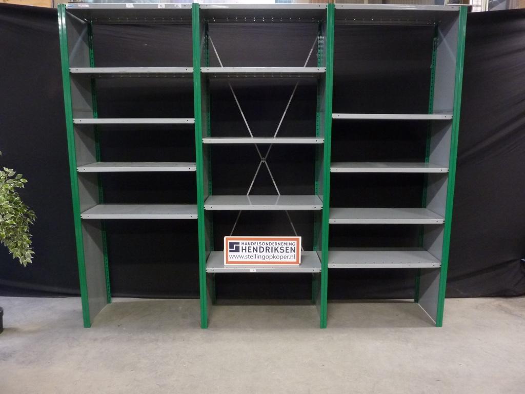 Nette stalen stelling Dexion 50cm diep Legbordstelling, Handelsonderneming Hendriksen, Ophalen of Verzenden, Info@stellingopkoper.nl