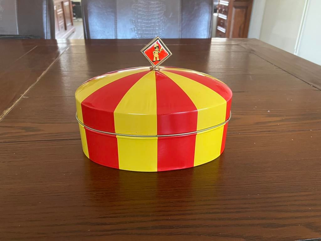 Bolletje blik vintage, Ophalen of Verzenden, Zo goed als nieuw, Koek(jes), Bolletje