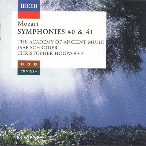 MOZART Symphonies 40 & 41 CD HOGWOOD DECCA ECLIPSE, Ophalen of Verzenden, Classicisme, Zo goed als nieuw, Orkest of Ballet