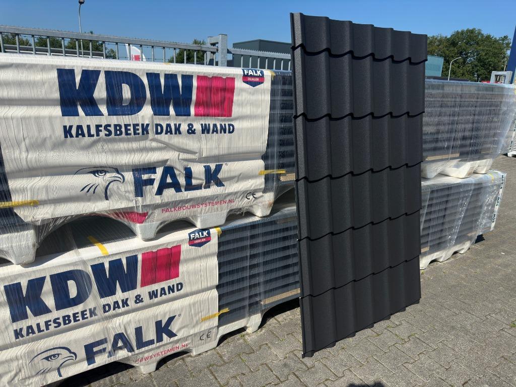 Dakpanplaten Zwart uit Voorraad €12,63 m2 / Sandwichpanelen, Ophalen, Nieuw, Overige materialen, Minder dan 20 mm
