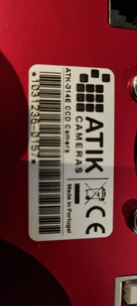 ATIK 314E Mono CCD Astrocamera te koop, Audio, Tv en Foto, Optische apparatuur | Telescopen, Ophalen of Verzenden, Gebruikt, Minder dan 80 mm