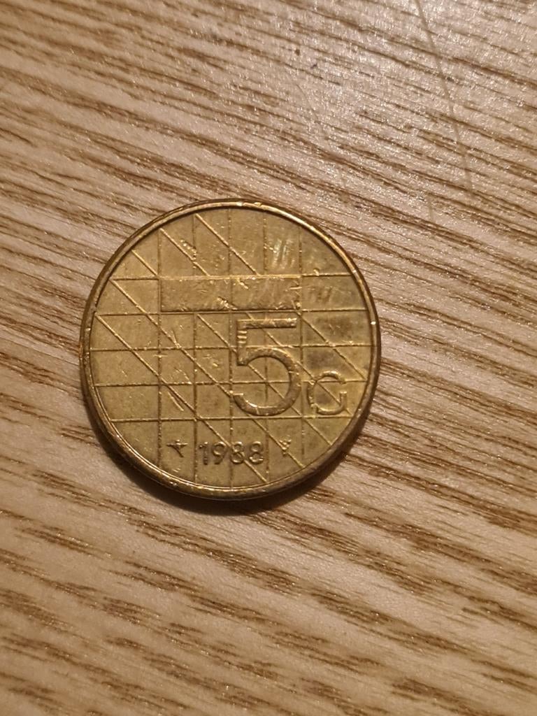 5 gulden 1988, Postzegels en Munten, Munten | Nederland, Ophalen of Verzenden, Koningin Beatrix, 5 gulden