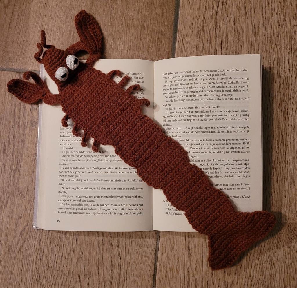 boekenlegger kreeft gehaakt, Ophalen of Verzenden, Nieuw, Haken, Overige typen