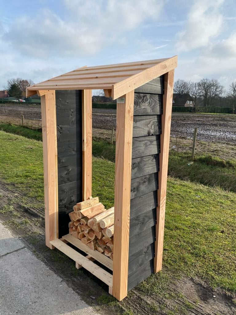 Opmaat gemaakte houthokken, berging, Houtopslag, houthok, Tuin en Terras, Ophalen of Verzenden, Zo goed als nieuw, Hout