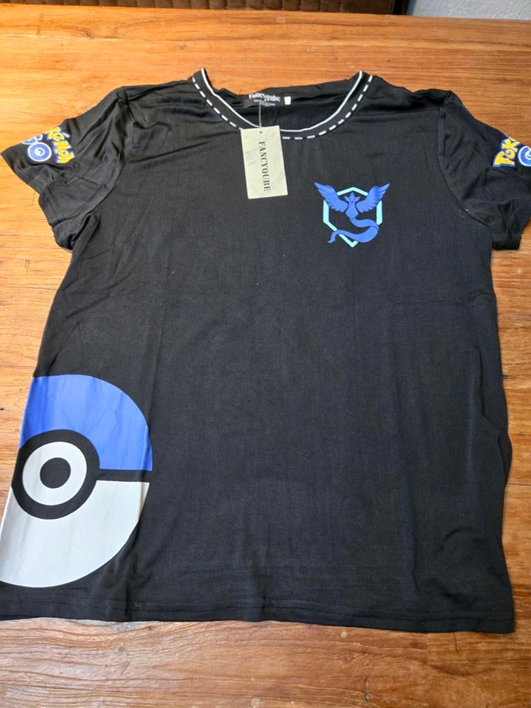 Pokemon Go Fancycube T-Shirt, XL, Nieuw, Kleding | Heren, Zwart, Fancyqube, Maat 56/58 (XL), Ophalen of Verzenden
