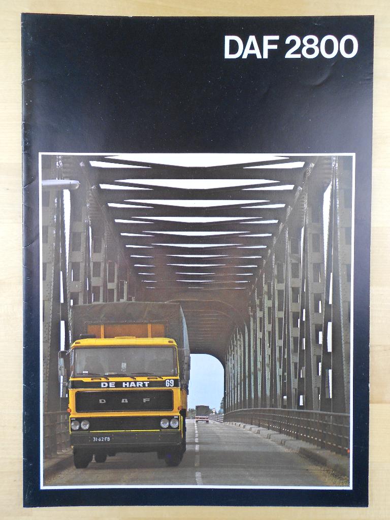 DAF 2800 Brochure 1976, Ophalen of Verzenden, Zo goed als nieuw, Overige merken, DAF