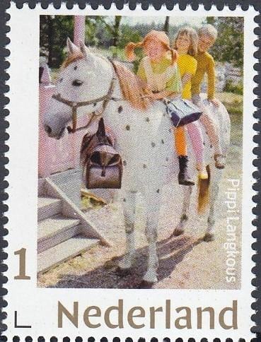 Nederland- Persoonlijke Goud- Media- TV- Pippi Langkous- P, Ophalen of Verzenden, Na 1940, Postfris