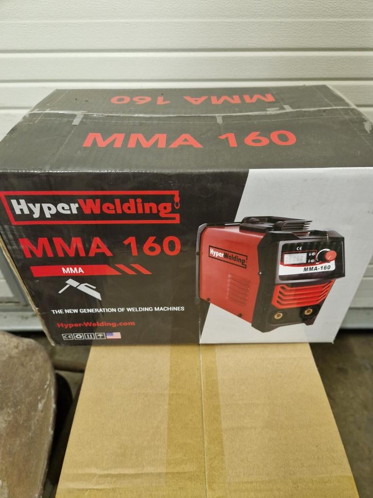 Hyperwelding MMA 160 Lasapparaat Nieuw in Doos, Doe-het-zelf en Verbouw, Gereedschap | Lasapparaten, Ophalen of Verzenden, Nieuw