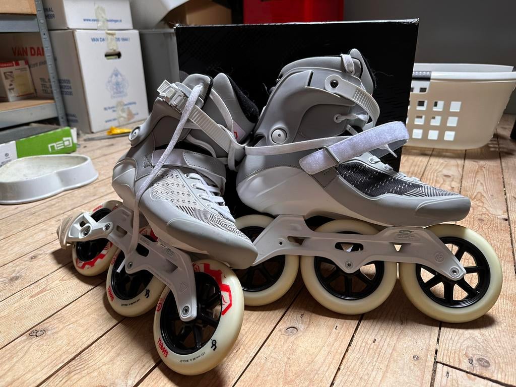 Powerslide Swell City Grey 125mm - Maat 43/44, Sport en Fitness, Skeelers, Verstelbaar, Dames, Overige typen, Ophalen of Verzenden