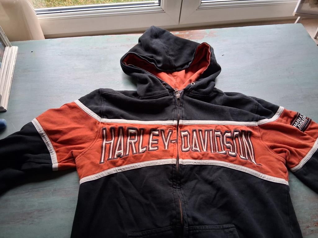 Vintage harley davidson vest, Ophalen of Verzenden, Zo goed als nieuw, Maat 46 (S) of kleiner