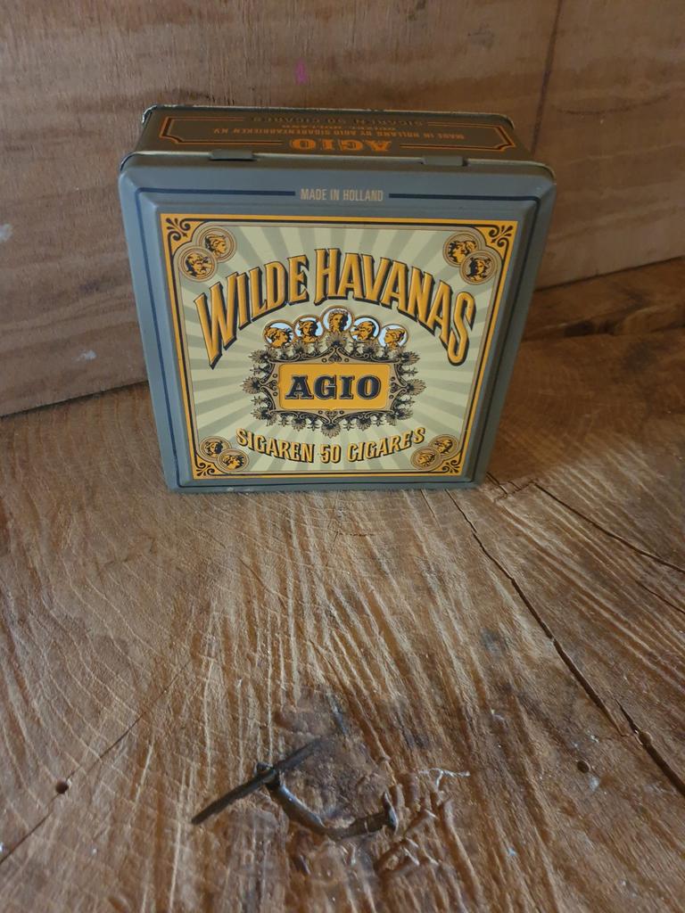 Sigaren doos Agio, Verzamelen, Blikken, Ophalen of Verzenden, Gebruikt, Overige