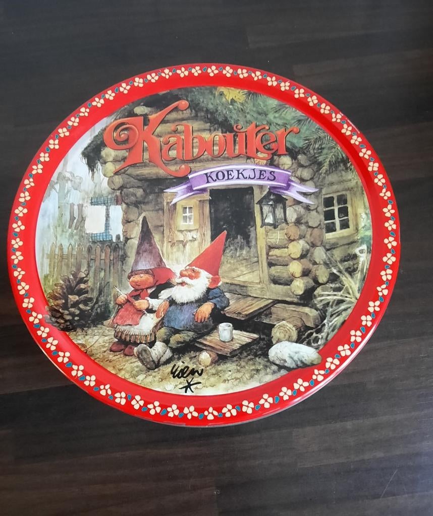 Koekjes blik - David de Kabouter - Rien Poortvliet, Verzamelen, Ophalen of Verzenden, Zo goed als nieuw, Koek(jes), Overige merken