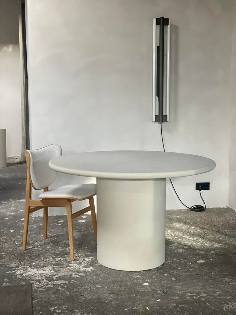 Beton cire tafel rond NIEUW!, Ophalen, 100 tot 150 cm, Rond, Nieuw
