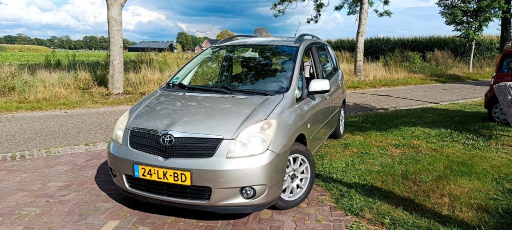 Toyota Corolla Verso 1.8 Vvt-i 2003 Grijs, Auto's, 4 cilinders, Origineel Nederlands, 1200 kg, Handgeschakeld
