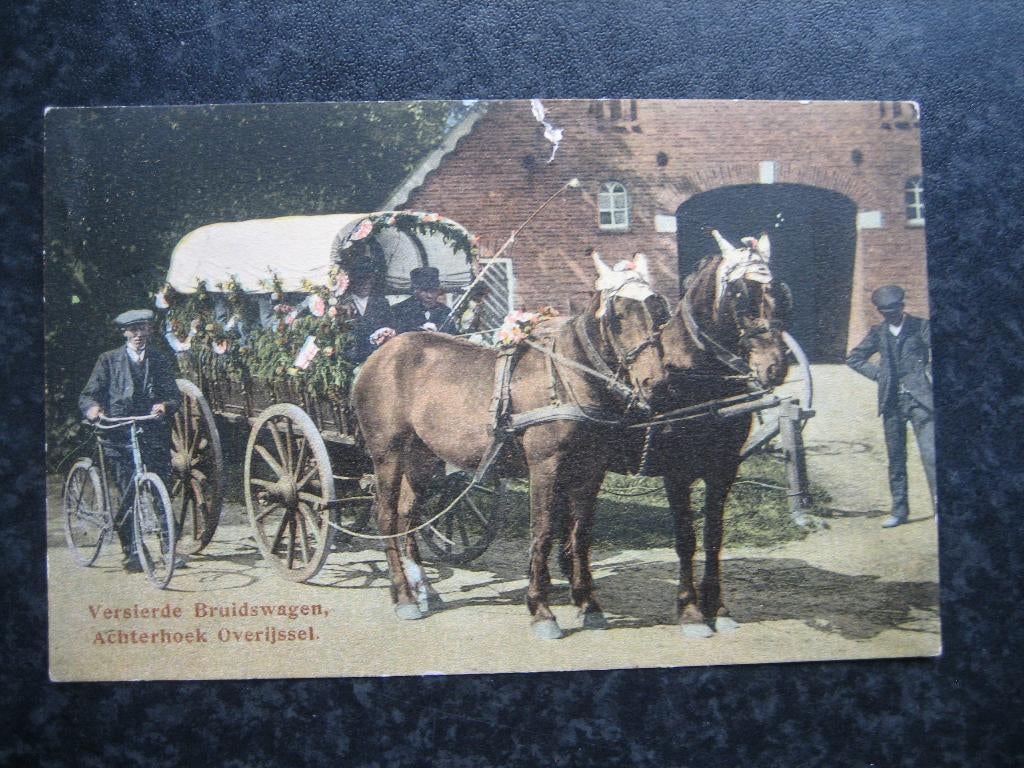 TWENTE Bruiloftswagen H kleur, Ophalen of Verzenden, 1920 tot 1940, Overijssel