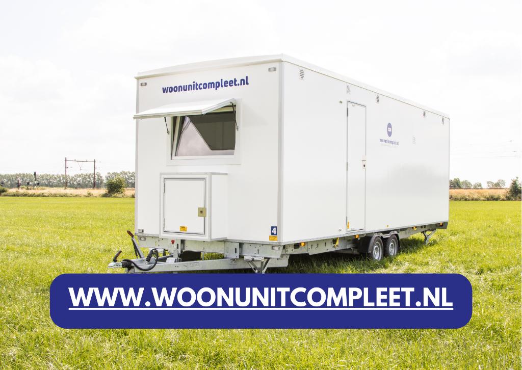 Mobiele woonunit TE HUUR of KOOP, Zakelijke goederen, Machines en Bouw | Keten en Containers, Ophalen