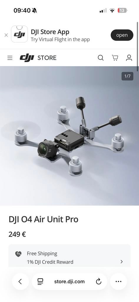 DJI O4 Air Unit Pro - Nieuwstaat, Audio, Tv en Foto, Drones, Ophalen of Verzenden, Meer dan 10 kilometer, Minder dan 15 minuten