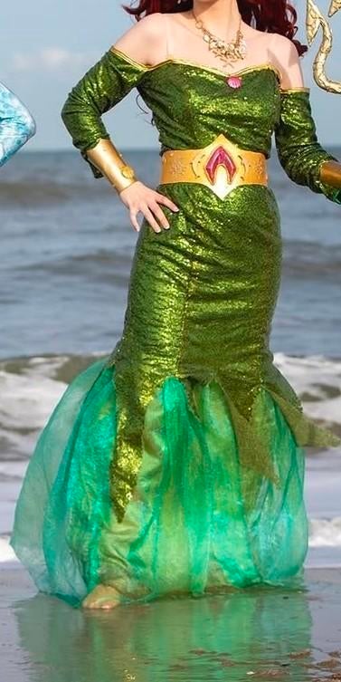 Zeemeermin Kostuum Onderwater Koningin - Maat S/M, Carnaval, Ophalen of Verzenden, Zo goed als nieuw, Kleding