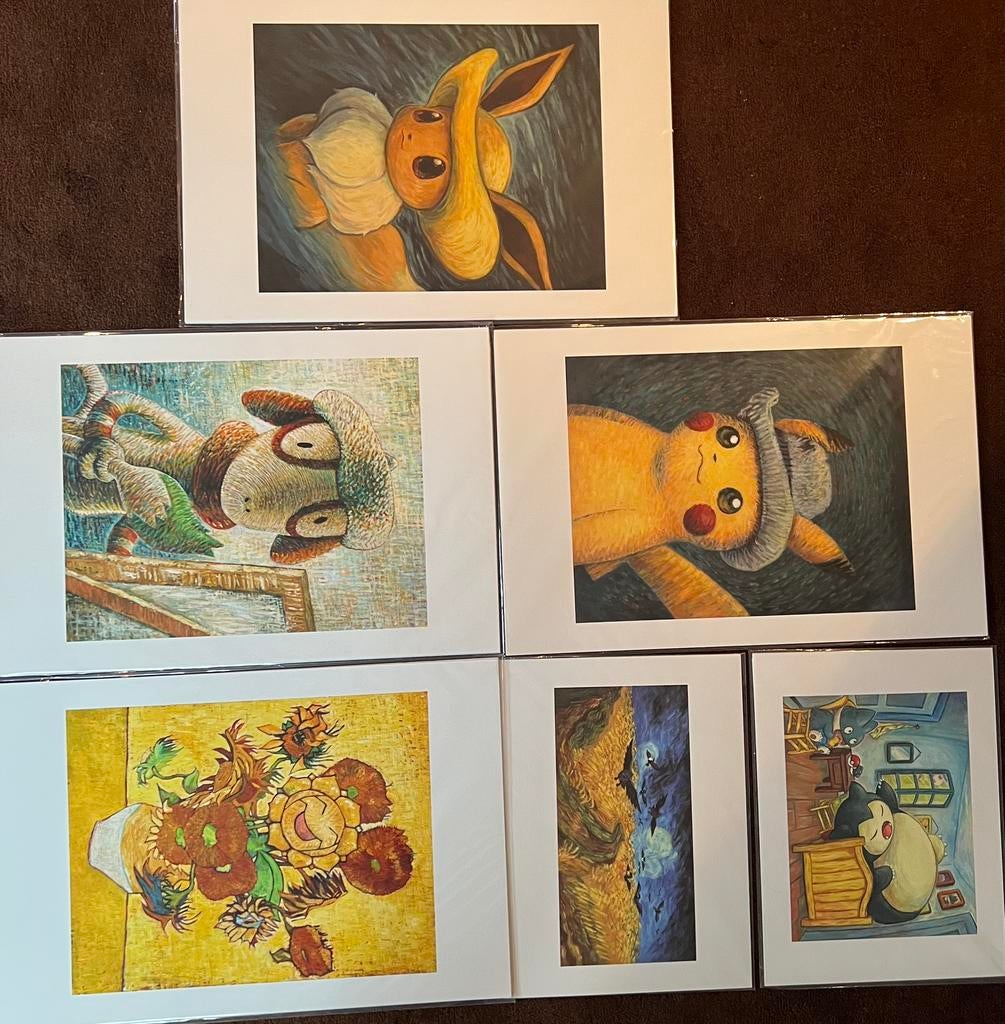 Pokemon van gogh giclee set met certificaat, Hobby en Vrije tijd, Verzamelkaartspellen | Pokémon, Ophalen, Nieuw