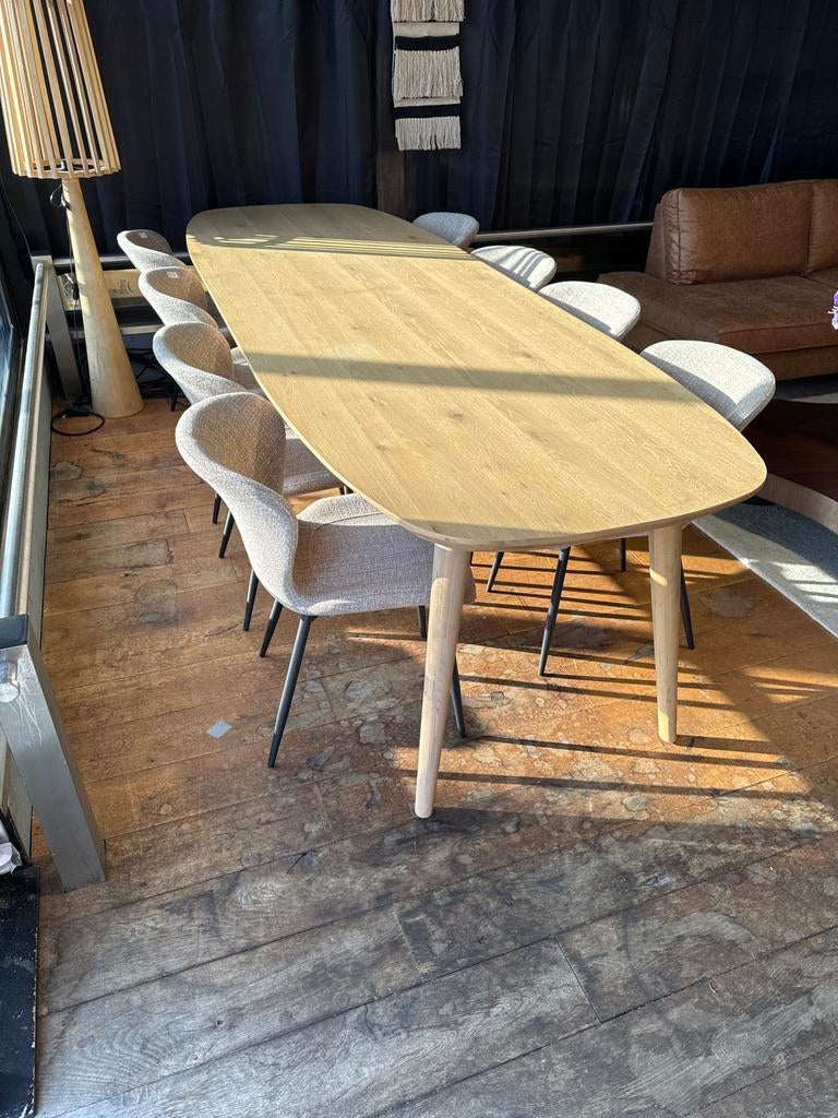 Eleonora Elijah Eettafel 3 Meter - 40% Korting!, 100 tot 150 cm, Eikenhout, 200 cm of meer, Ophalen of Verzenden