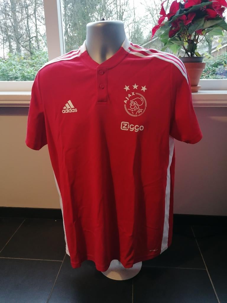 Ajax 2021-22 training shirt presentatie polo maat L adidas, Maat 52/54 (L), Ophalen of Verzenden, Zo goed als nieuw, Adidas