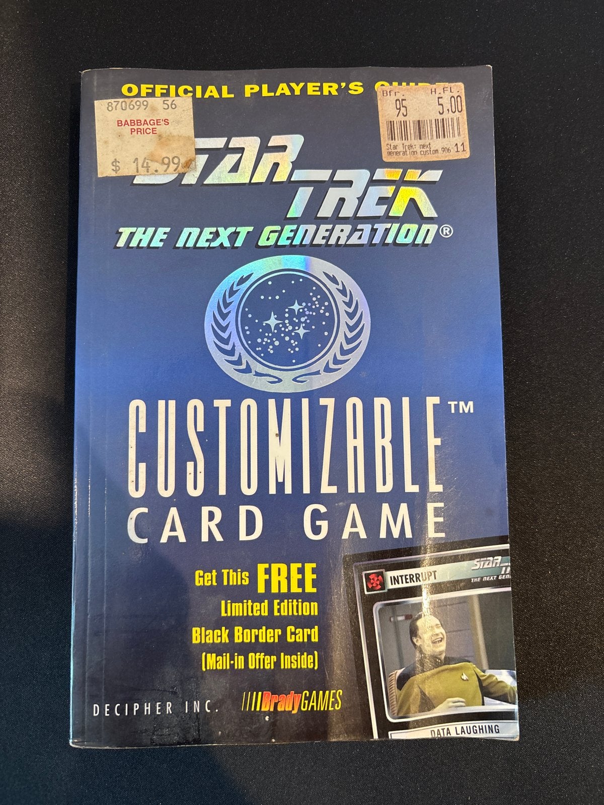 Star Trek TNG Customizable Card Game Official Player's Guide, Ophalen of Verzenden, Zo goed als nieuw