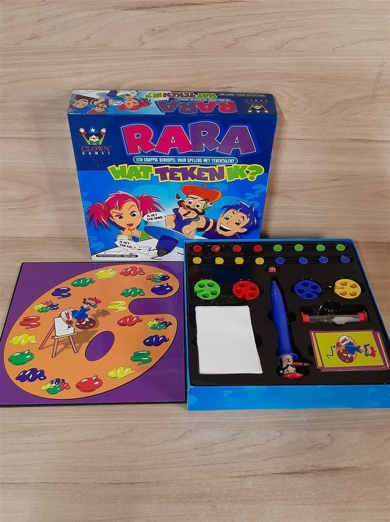 Rara wat teken ik - s5666, Hobby en Vrije tijd, Gezelschapsspellen | Bordspellen, Verzenden, Zo goed als nieuw