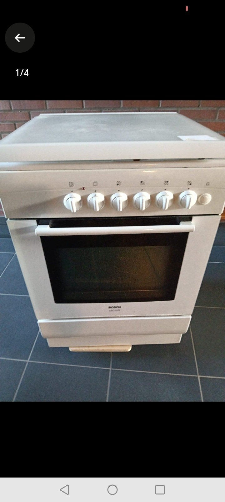 Bosch Vrijstaand Gasfornuis met Oven, Witgoed en Apparatuur, Fornuizen, Ophalen, Gebruikt, 4 kookzones, Gas
